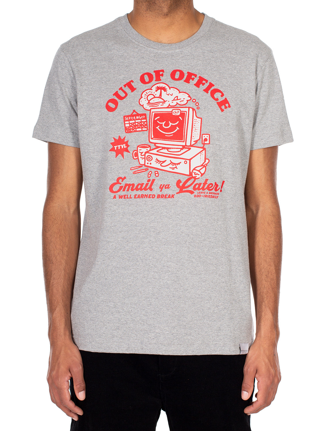 Out of Office Tee [grey-mel.]