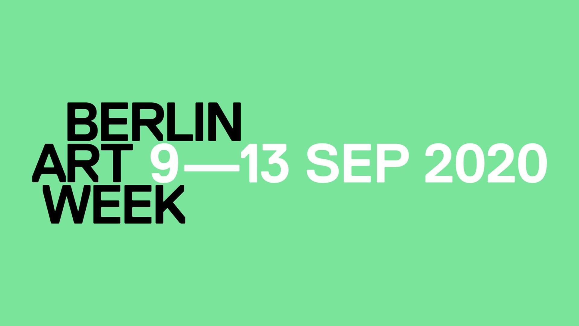 Berlin Art Week 2020