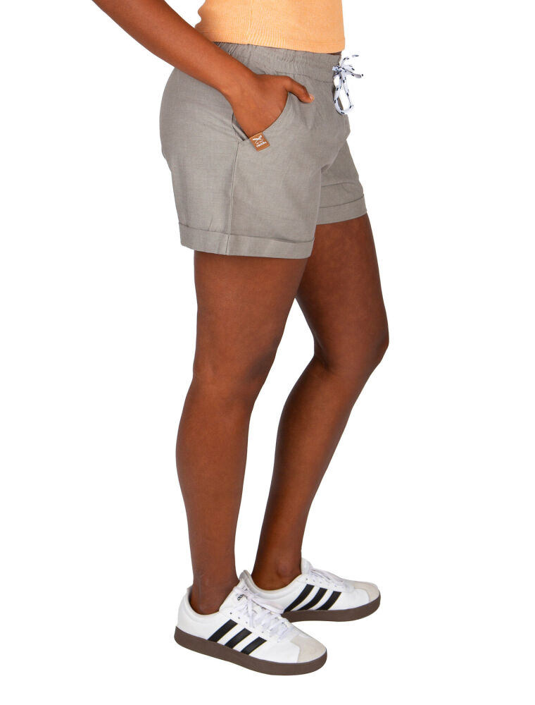 Chambray Girl Short [olivegrey]