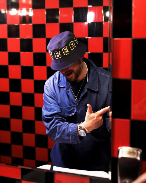Beatsteaks x ID Bucket Hat [navy red]