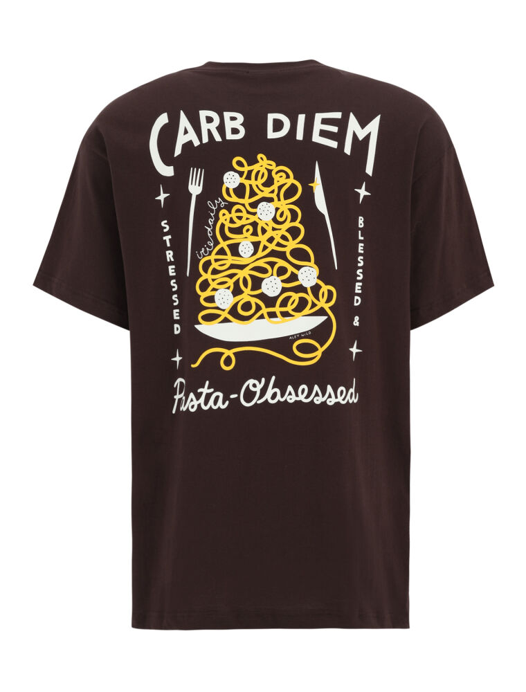 Pasta Obsessed T-Shirt [dark coffee]
