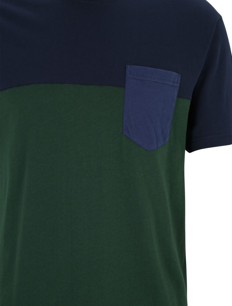 Block Pocket Tee [bottle green]