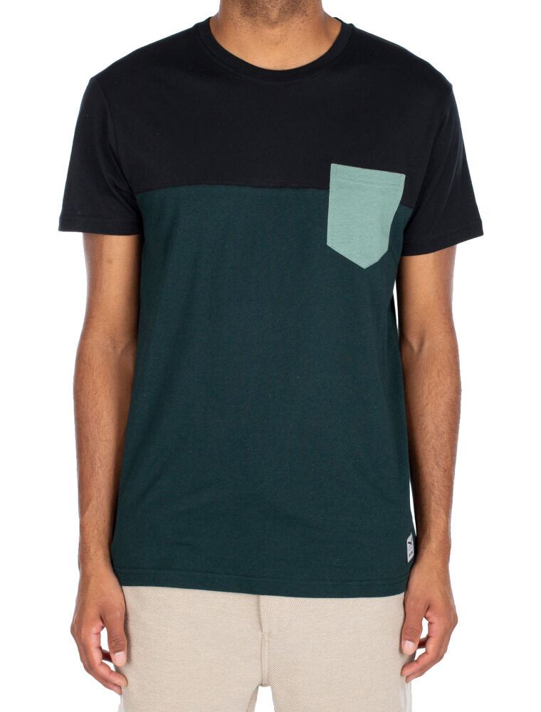 Block Pocket Tee [jungle green]