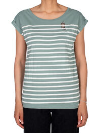 Racoon Stripe Tee [eucalyptus]