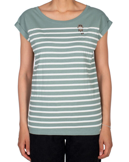 Racoon Stripe Tee [eucalyptus]