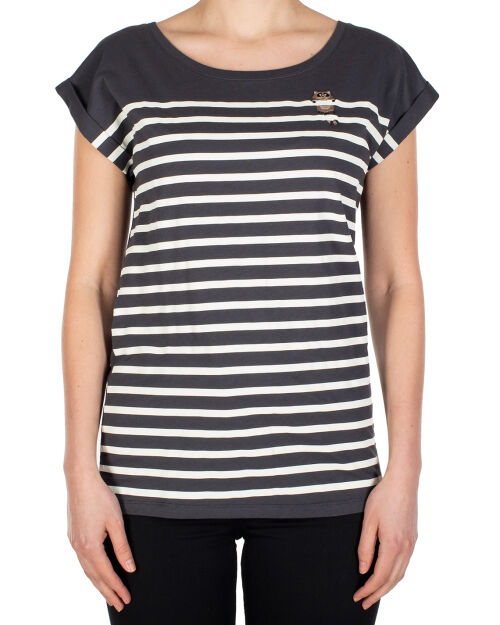Racoon Stripe Tee [coal]