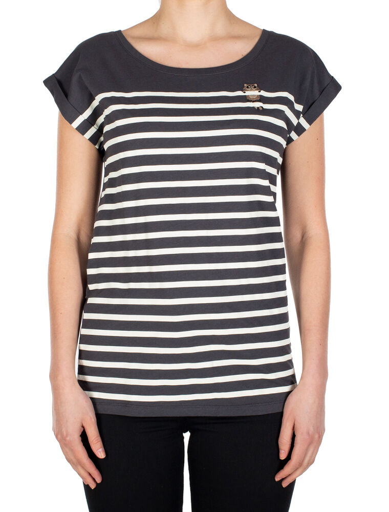 Racoon Stripe Tee [coal]