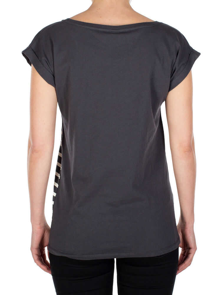 Racoon Stripe Tee [coal]