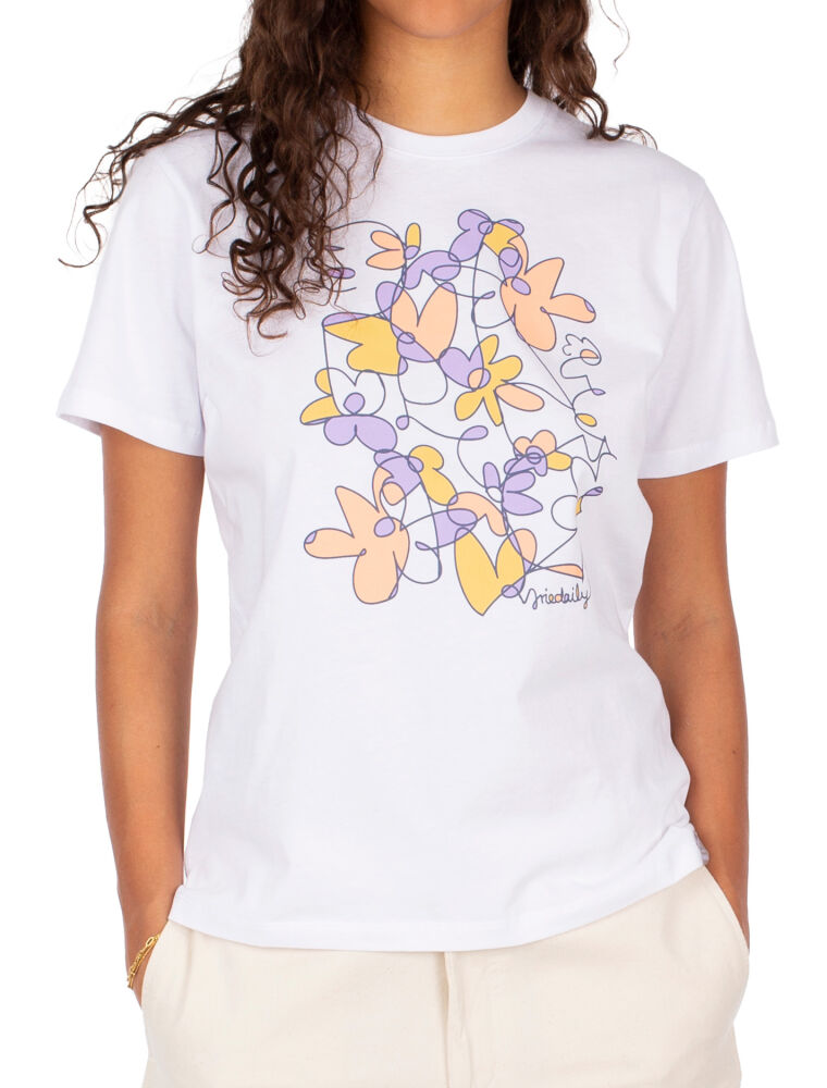 Line Blossom Tee [white]