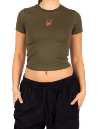 Catty Emb T-Shirt [warm olive]