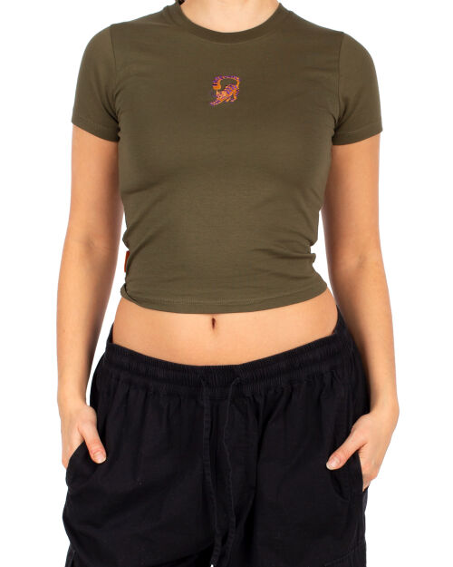 Catty Emb T-Shirt [warm olive]