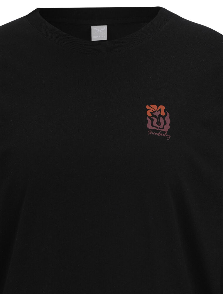 Square Flowers LS [black]