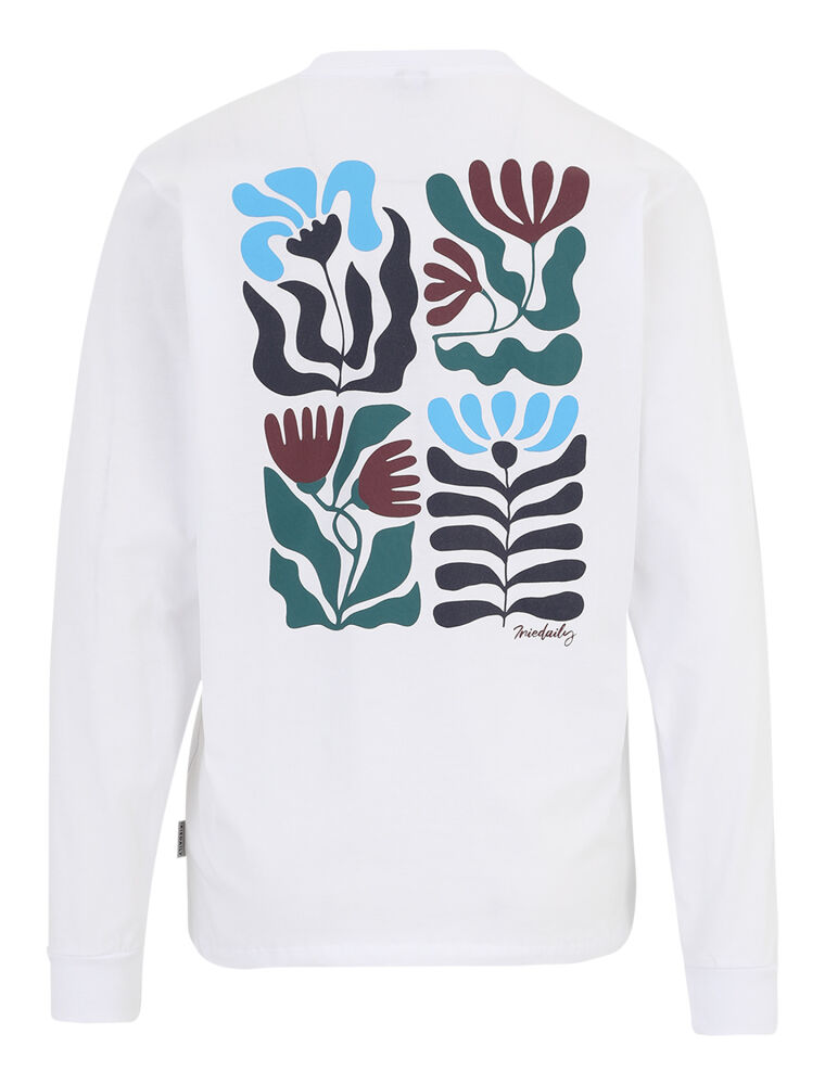 Square Flowers LS [white]