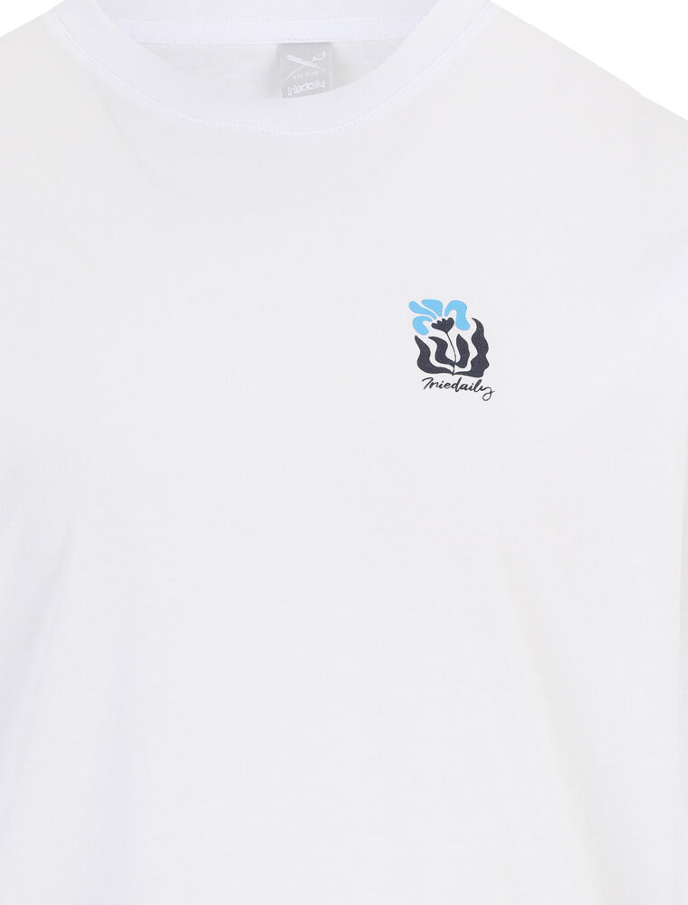 Square Flowers LS [white]