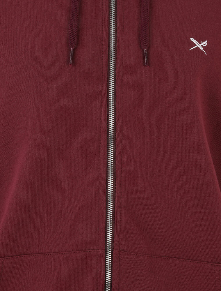 Mini Flag 2 Zip Hood [wine]