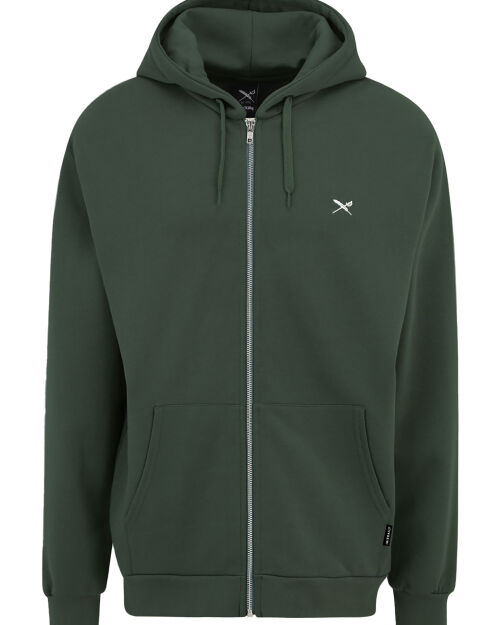 Mini Flag 2 Zip Hood [bottle green]