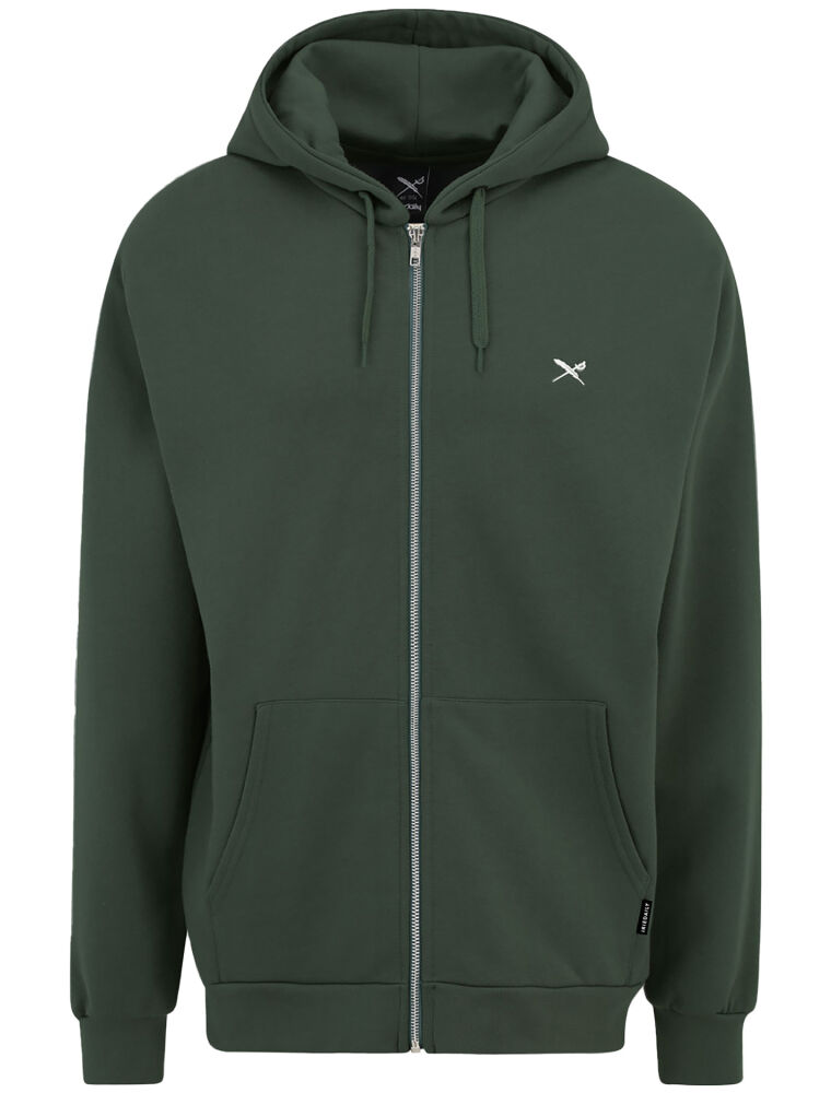 Mini Flag 2 Zip Hood [bottle green]