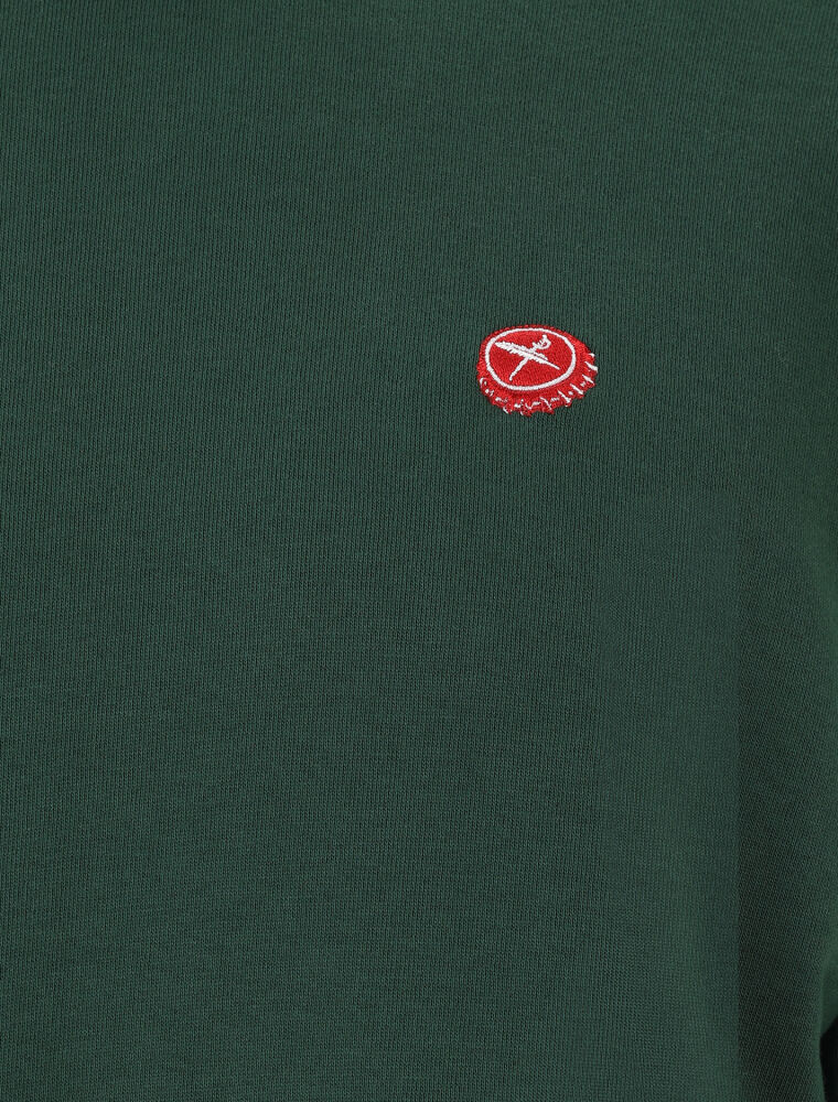Crown cap crewneck [bottle green]