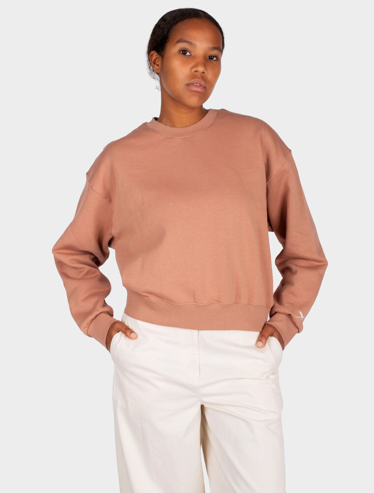Cropped Mini Crewneck [cedar rose]