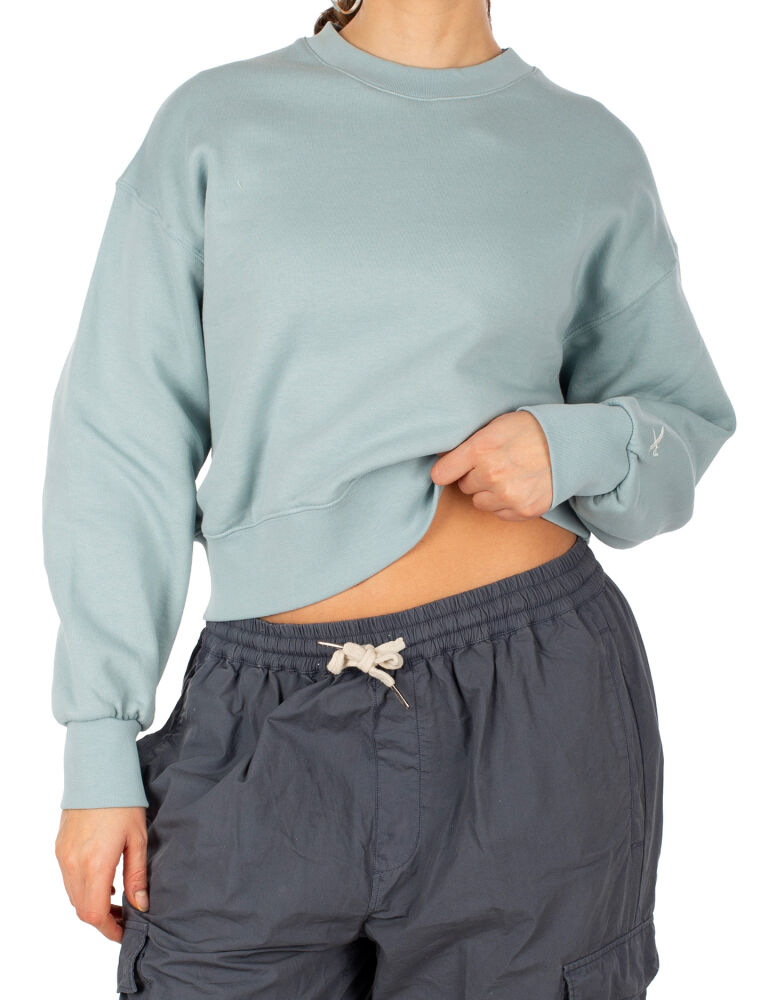 Cropped Mini Crewneck [slate]