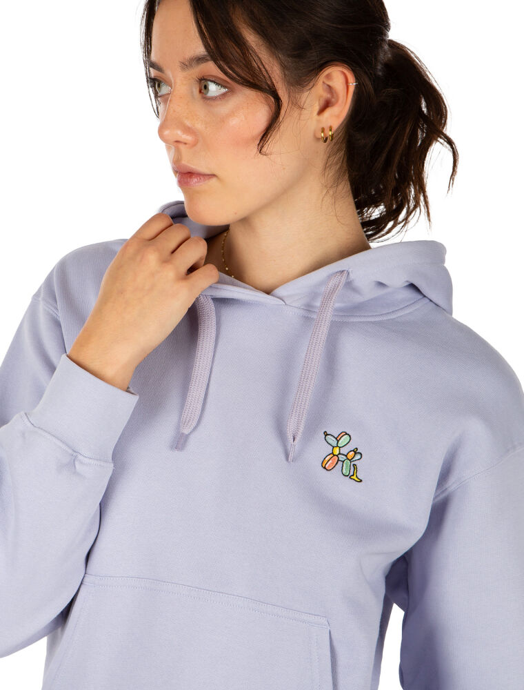 Puffy Dog Hoodie [light lilac]