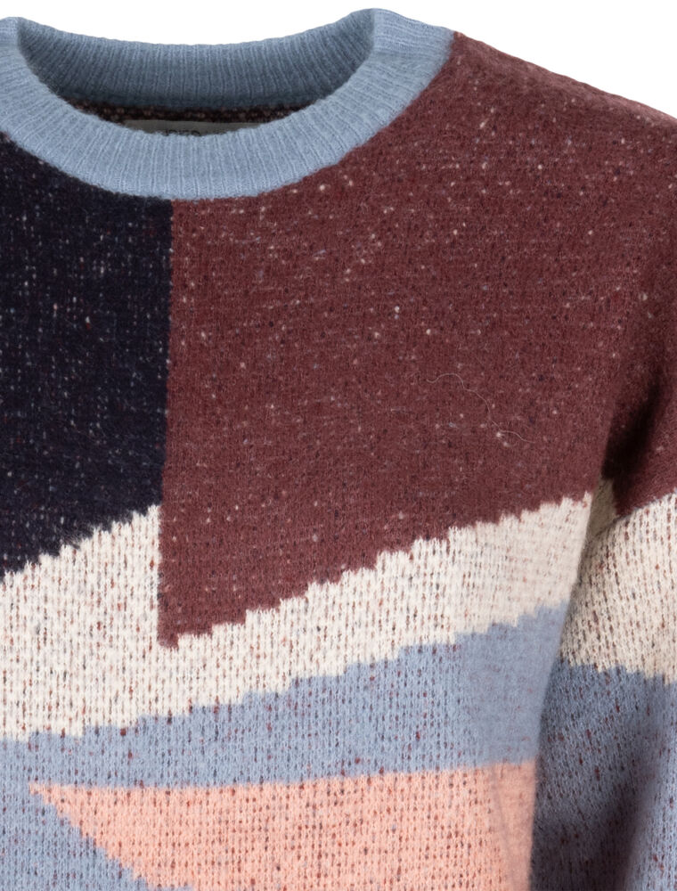 Fady Knit [navy red]