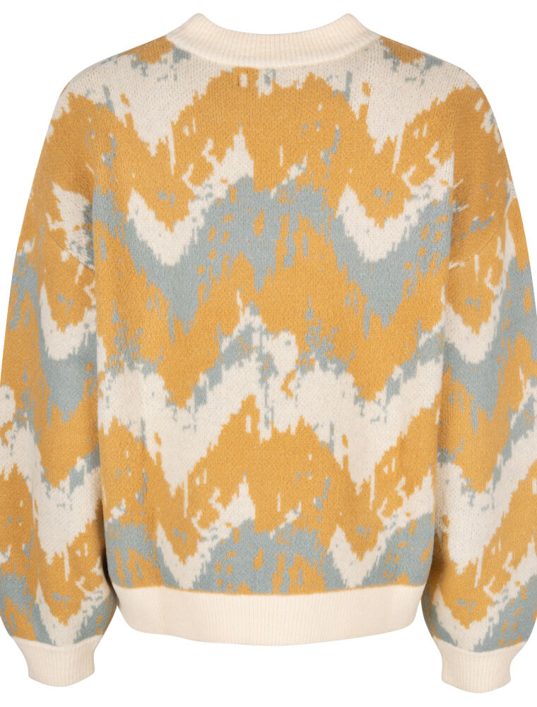 Boxy Fluff Knit [khaki grey]