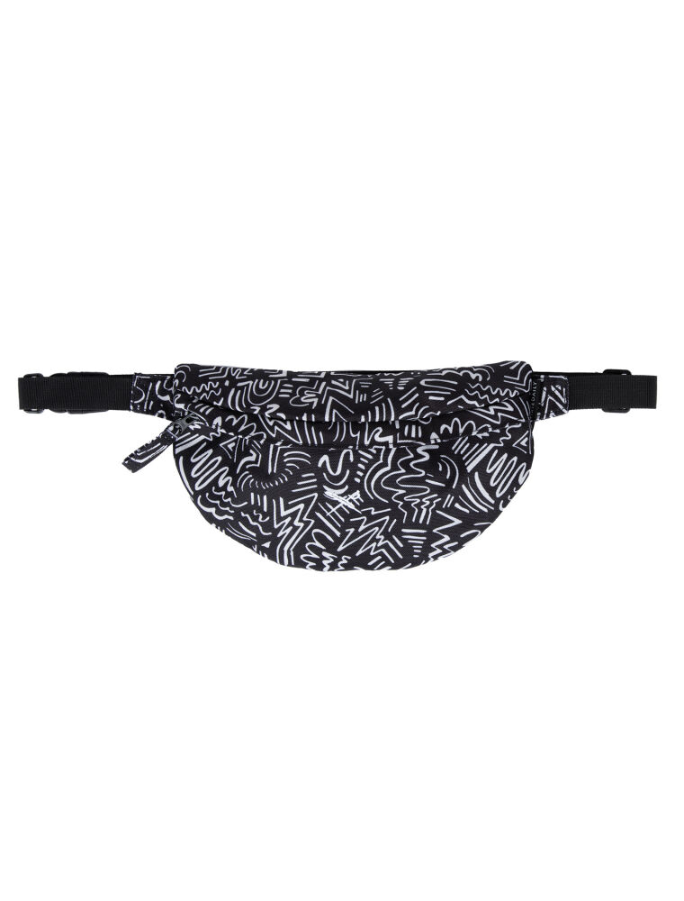 Resort Hip Bag [black white]