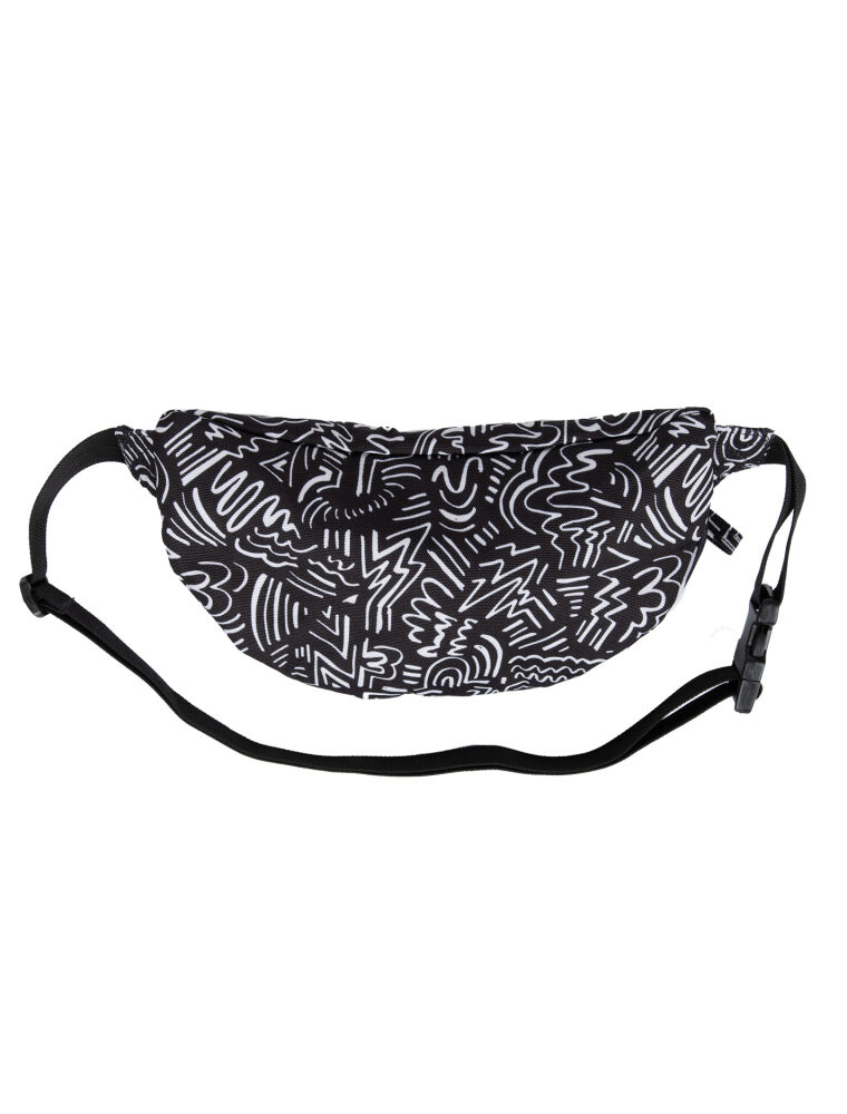 Resort Hip Bag [black white]