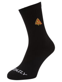 Pizza Love Socks [black]