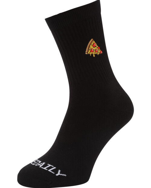 Pizza Love Socks [black]