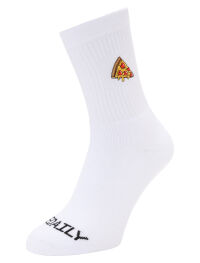 Pizza Love Socks [white]