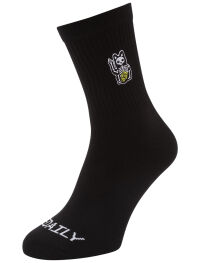 Hallow Cat Socks [black]