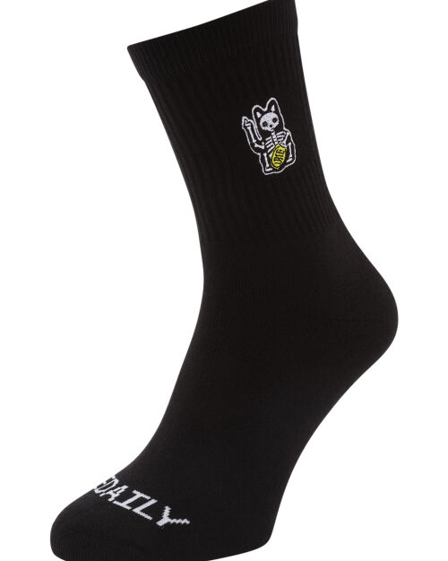 Hallow Cat Socks [black]