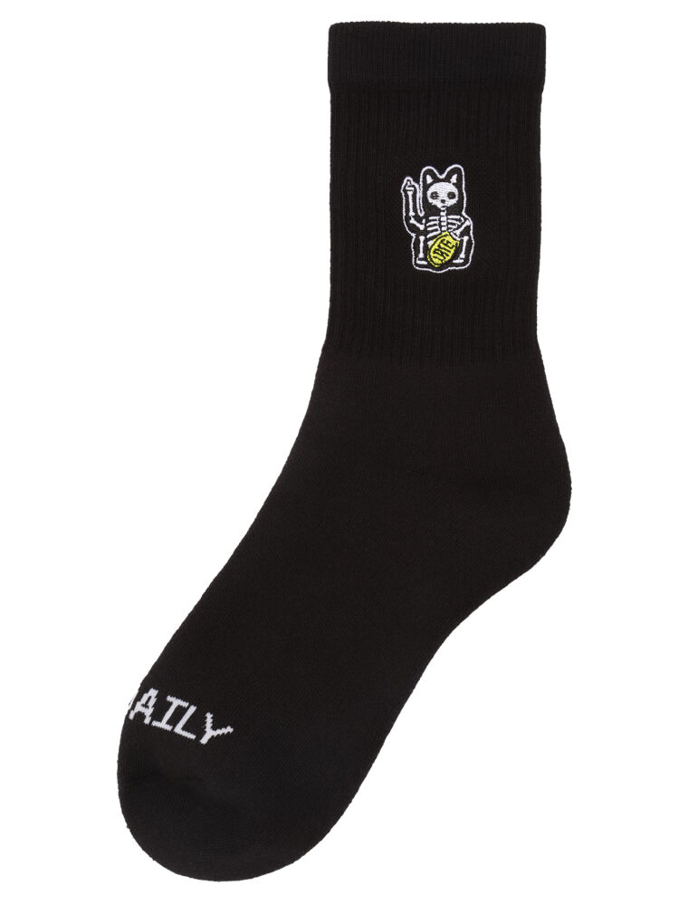 Hallow Cat Socks [black]